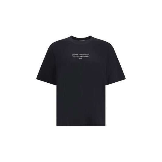 Off-White Black Cotton T-Shirt