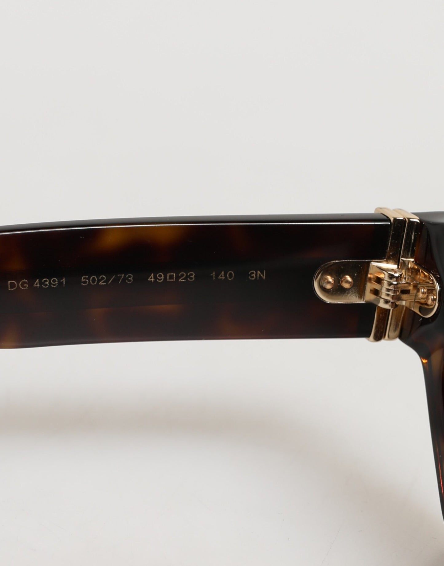Dolce & Gabbana DG4379F Tortoiseshell Brown Acetate Geometric Shades Sunglasses