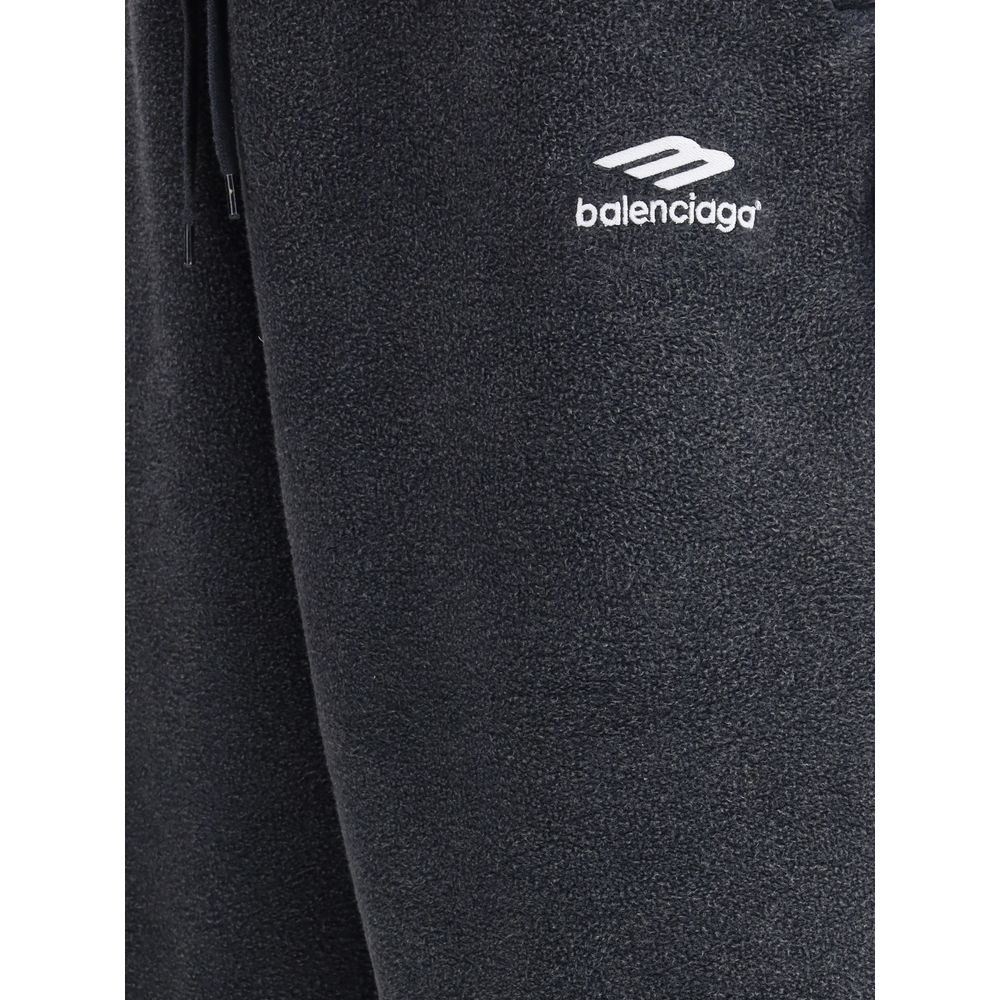 Balenciaga Black Cotton Joggers (Workout Pants)