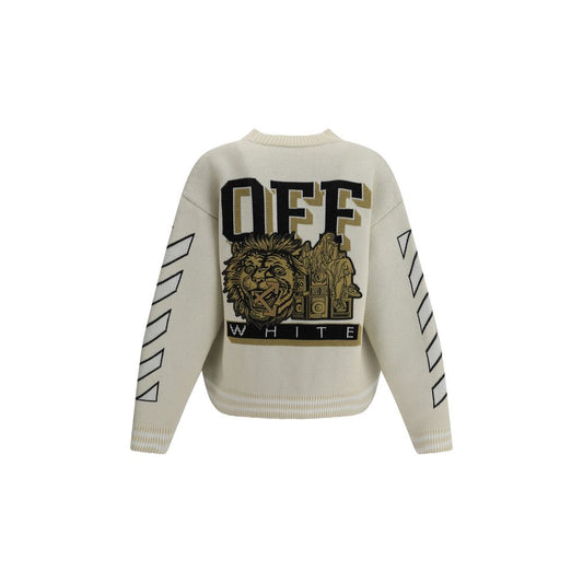 Off-White Cream Cotton Cardigan