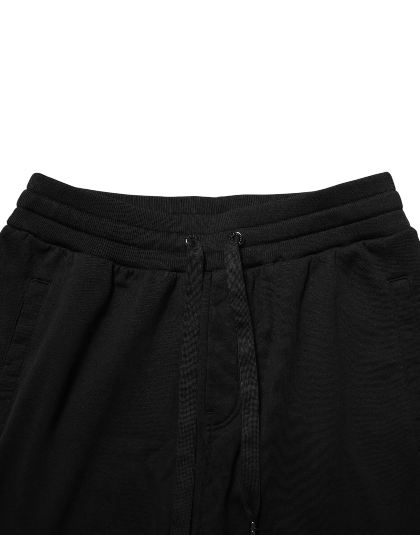 Dolce & Gabbana Black DG Logo Cotton Jogger Sweatpants Pants