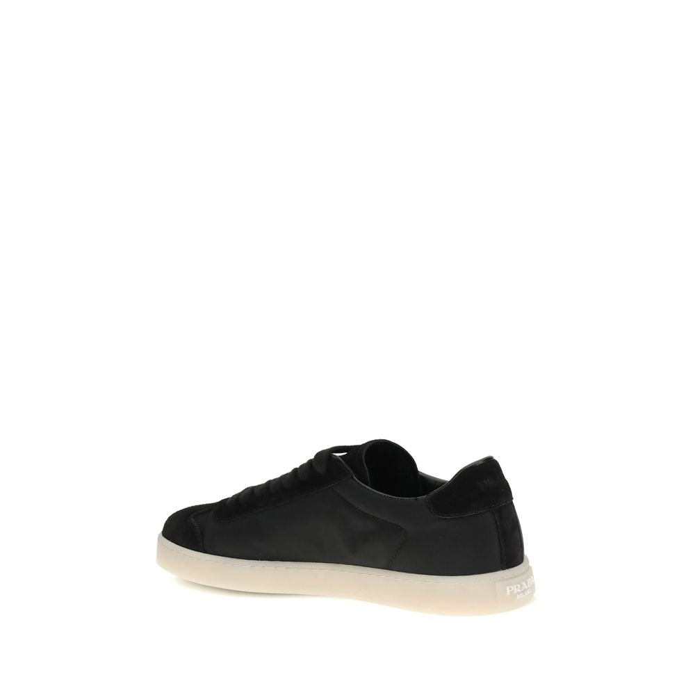 Prada Black Polyamide Low Top Sneakers