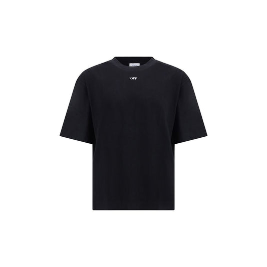 Off-White Black Cotton T-Shirt