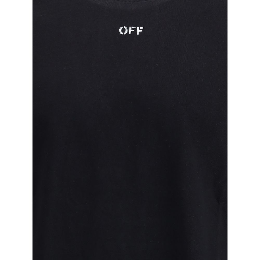 Off-White Black Cotton T-Shirt