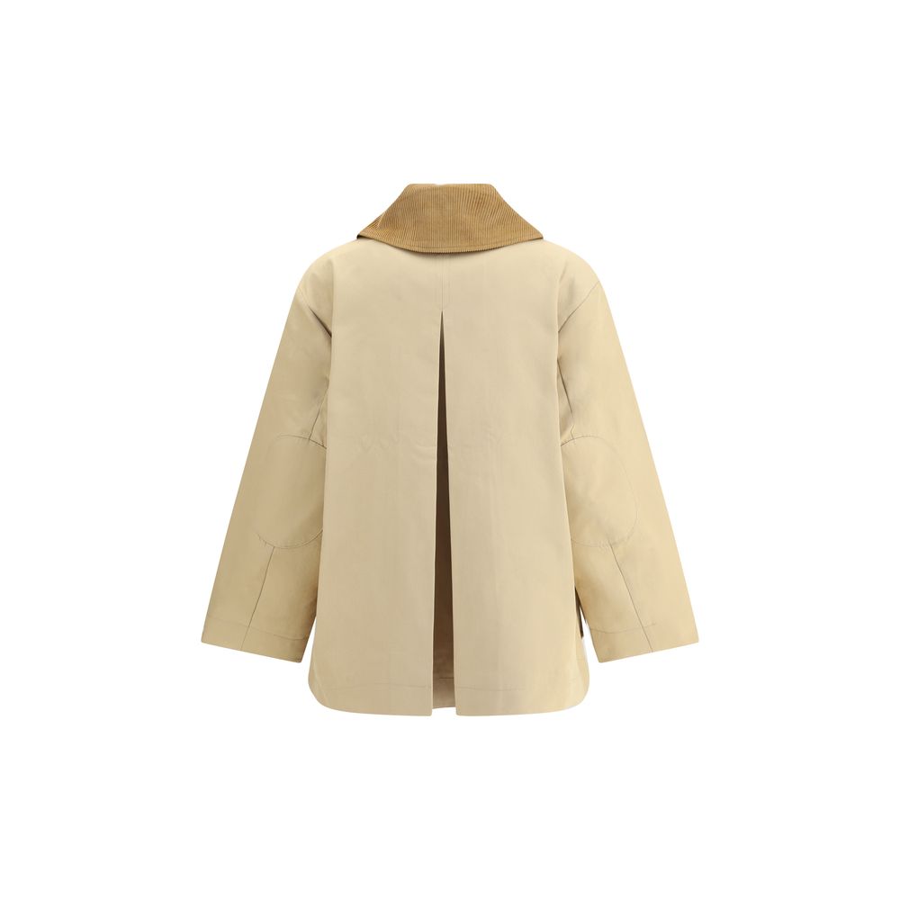 Ganni Beige Cotton Coat