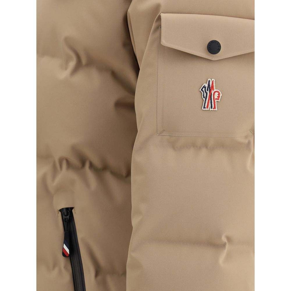 Moncler Grenoble Beige Polyamide Full-Length Jacket