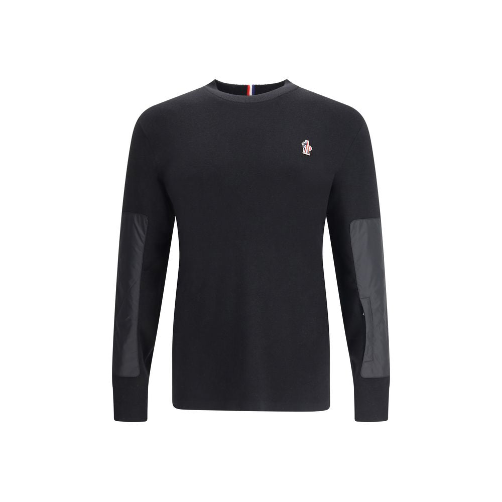 Moncler Grenoble Black Polyamide Sweatshirt