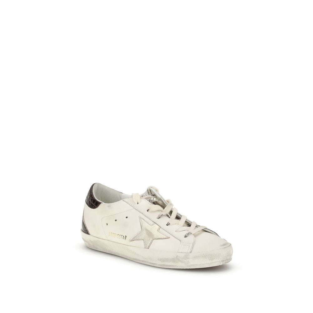 Golden Goose White Calf Leather Bos Taurus Low Top Sneakers