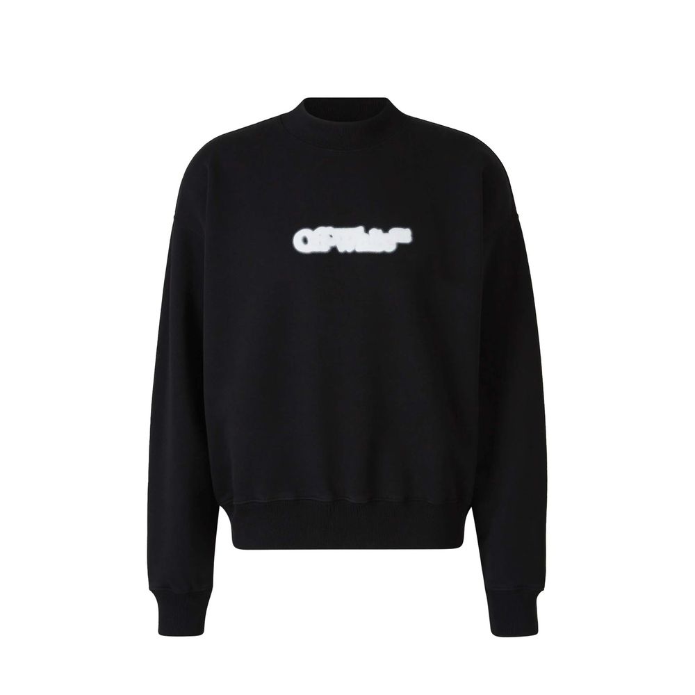 Off-White Black Cotton Sweatshirt