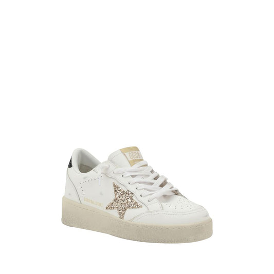 Golden Goose White Calf Leather Bos Taurus Low Top Sneakers
