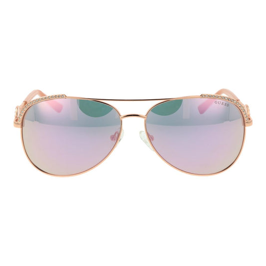 Guess Rose Gold Metal Sunglasses