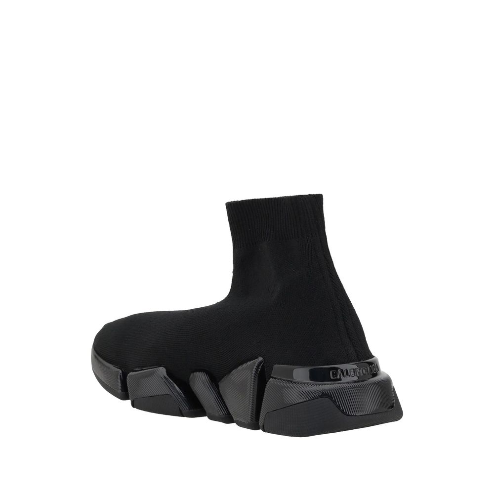 Balenciaga Black Fabric Athletic Sneakers