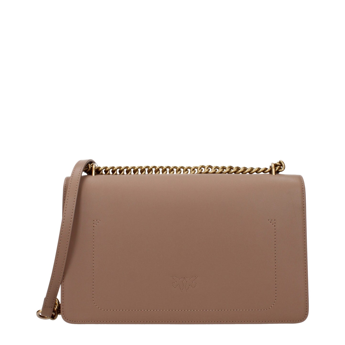 PINKO Beige Leather Crossbody Bag