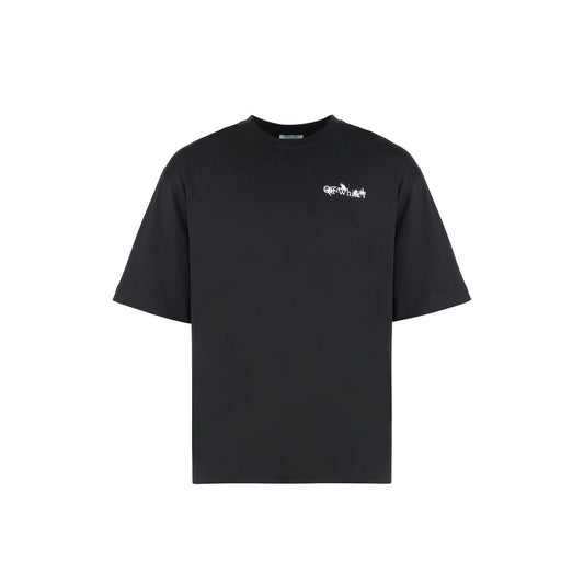Off-White Black Cotton T-Shirt