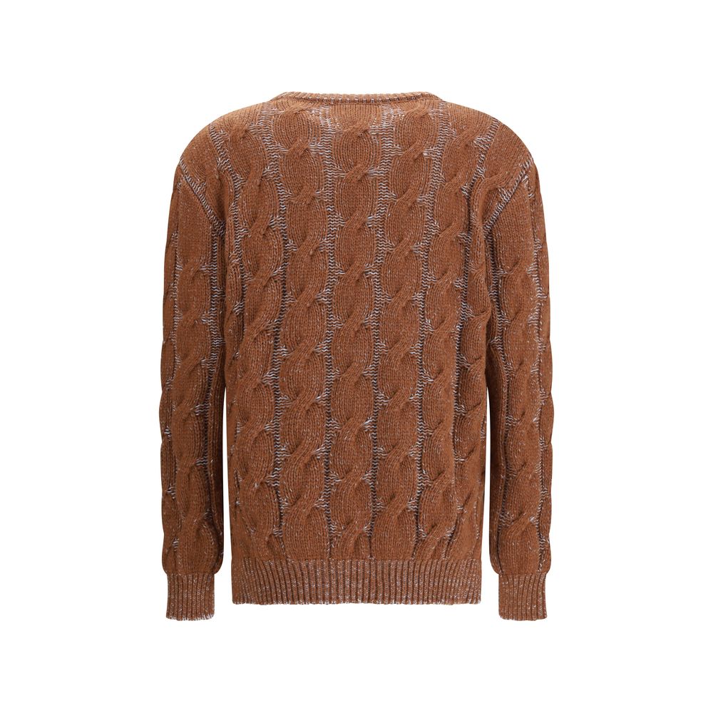 Marni Brown Fleece Wool Sweatshirt