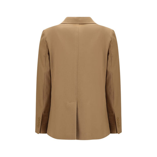 Max Mara Beige Fleece Wool Coat